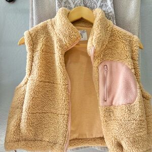 Altar'd State Tan Sherpa Vest